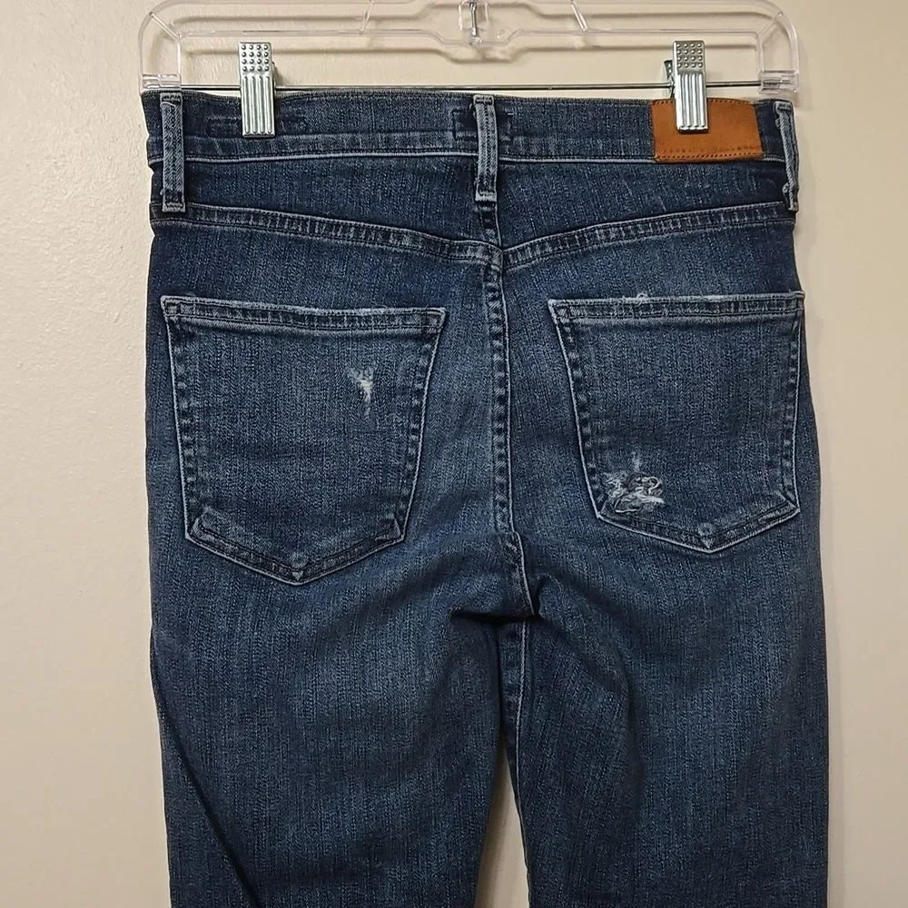 Citizen of Humanity Rocket Crop High Rise Skinny Jeans Blue Size 26 Aritzia - Picture 6 of 9